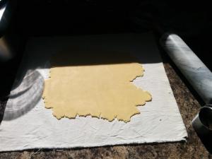 Rolling out the dough