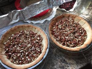 Crusts & pecans, ready for filling
