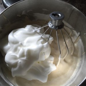 Adding the meringue