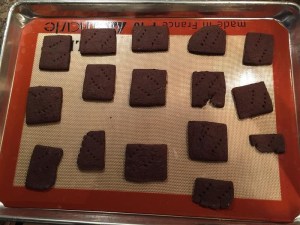 Chocolate wafer cookies