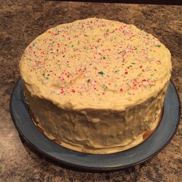 White Christmas Peppermint&nbsp;Cake