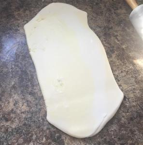 Fondant and Plastique rolled together