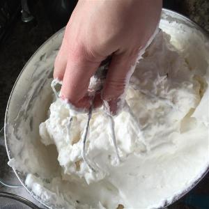 Folding in the flour