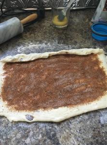 Making the raisin bread