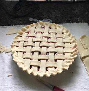 Lattice pies are so pretty