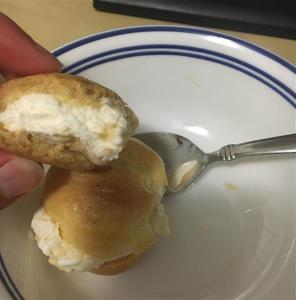 Now that's a tasty cream puff.