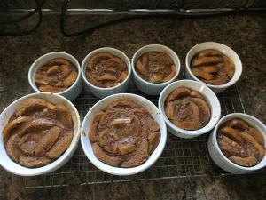 Pretty little bread puddings