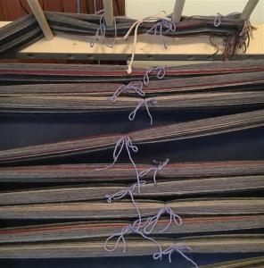 The warp, all tied up