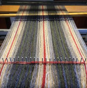 Evenly spaced in the raddle